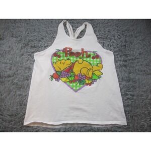 Disney Winnie the Pooh Shirt Womens One Size White Racerback Tank‎ Top Graphic